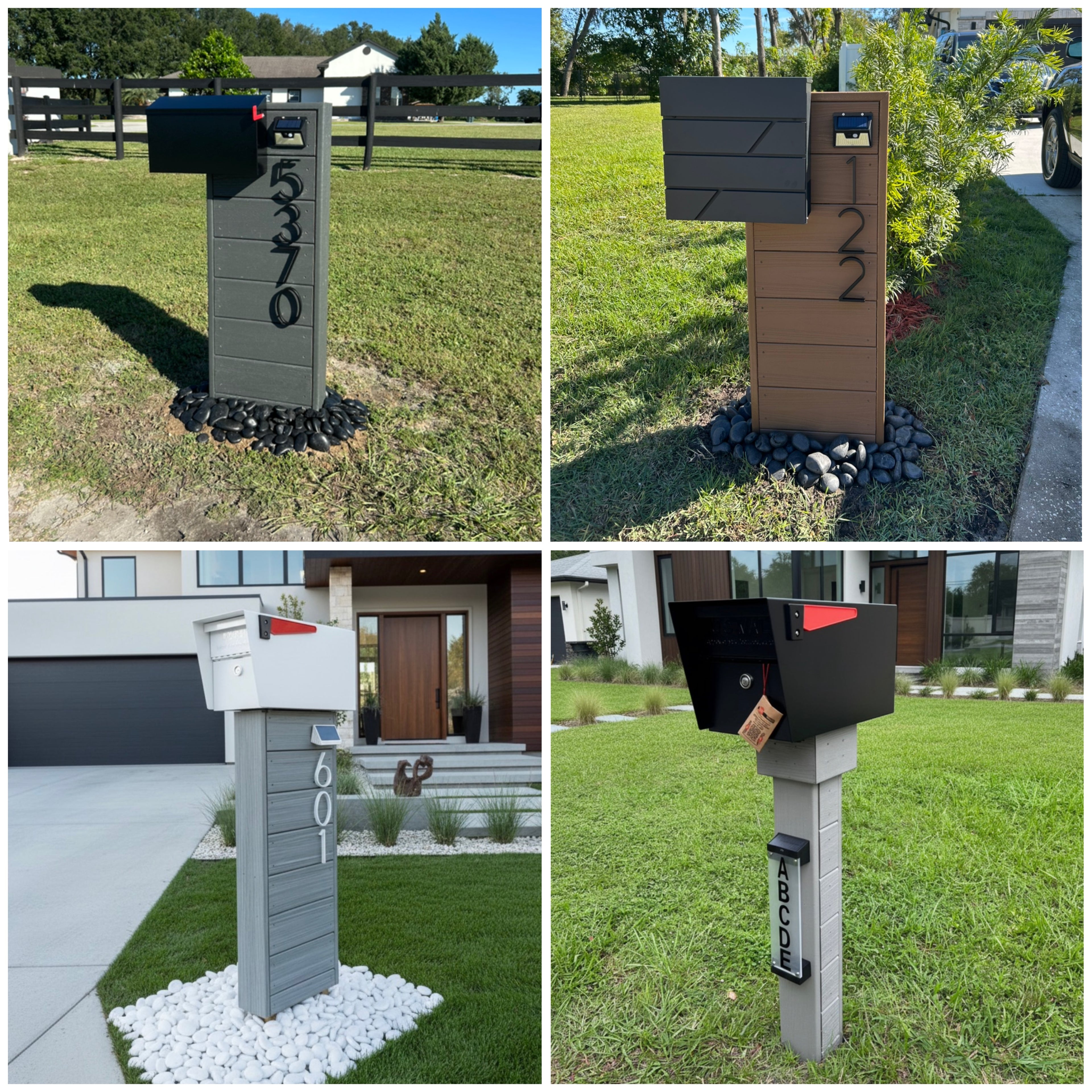 Buzones de composite modernos