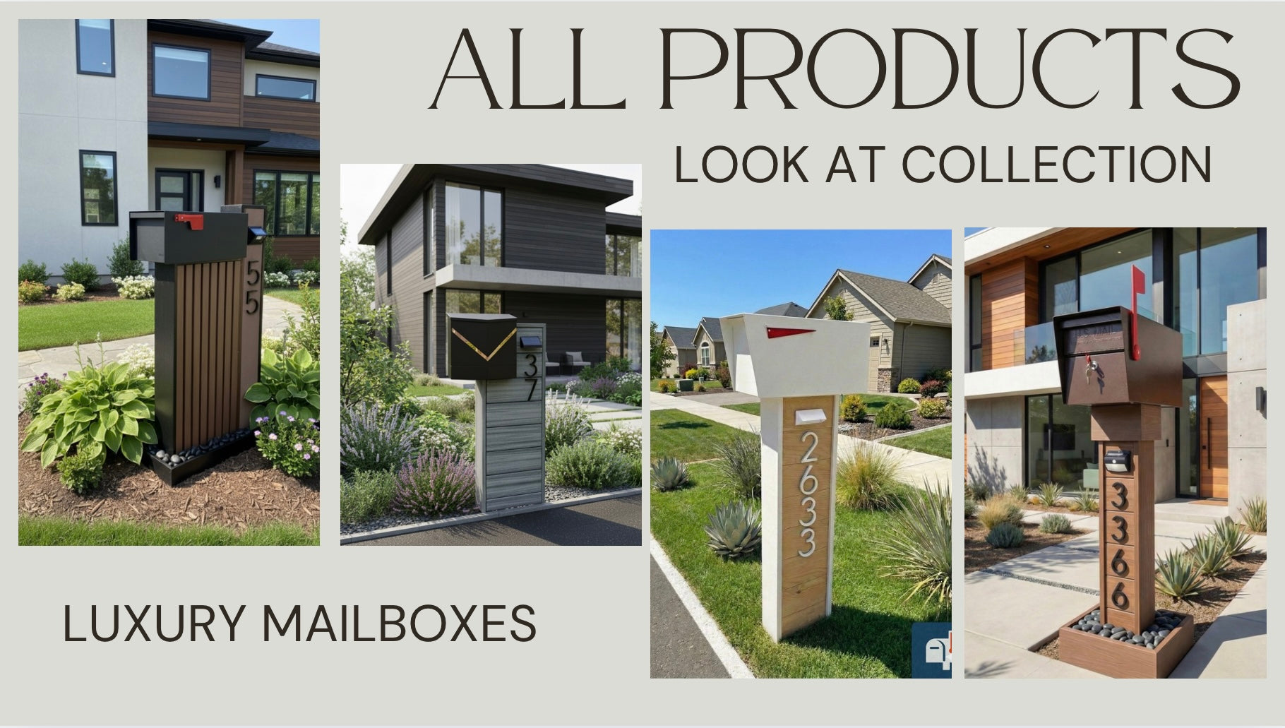 Luxury custom residential mailboxes collection –All Mailbox 