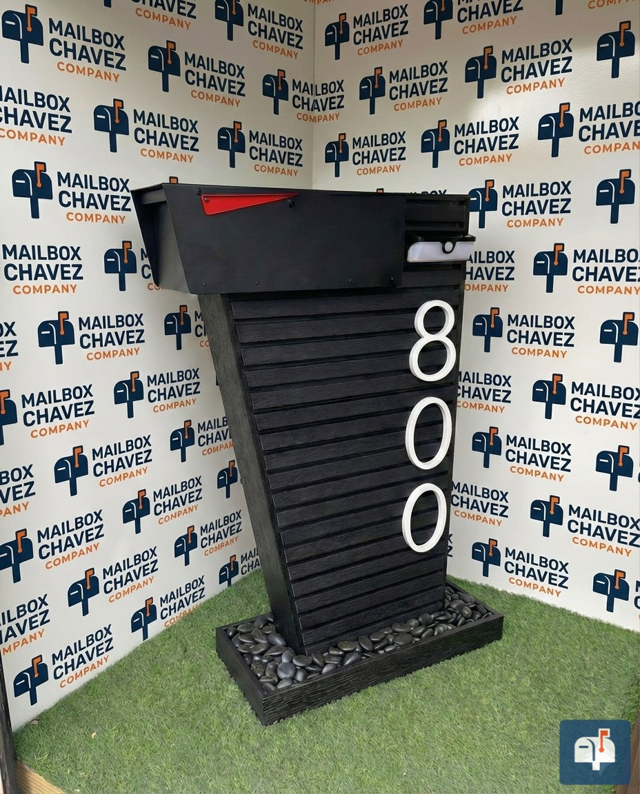 Coliseo Premium Modern Mailbox – Luxury Design with Decorative Panels and Custom Numbers