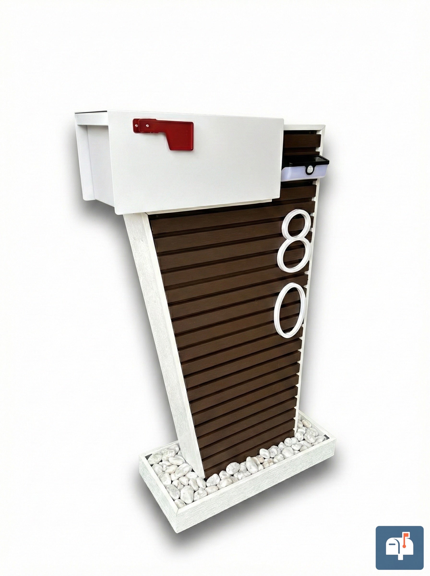 Coliseo Premium Modern Mailbox – Luxury Design with Decorative Panels and Custom Numbers