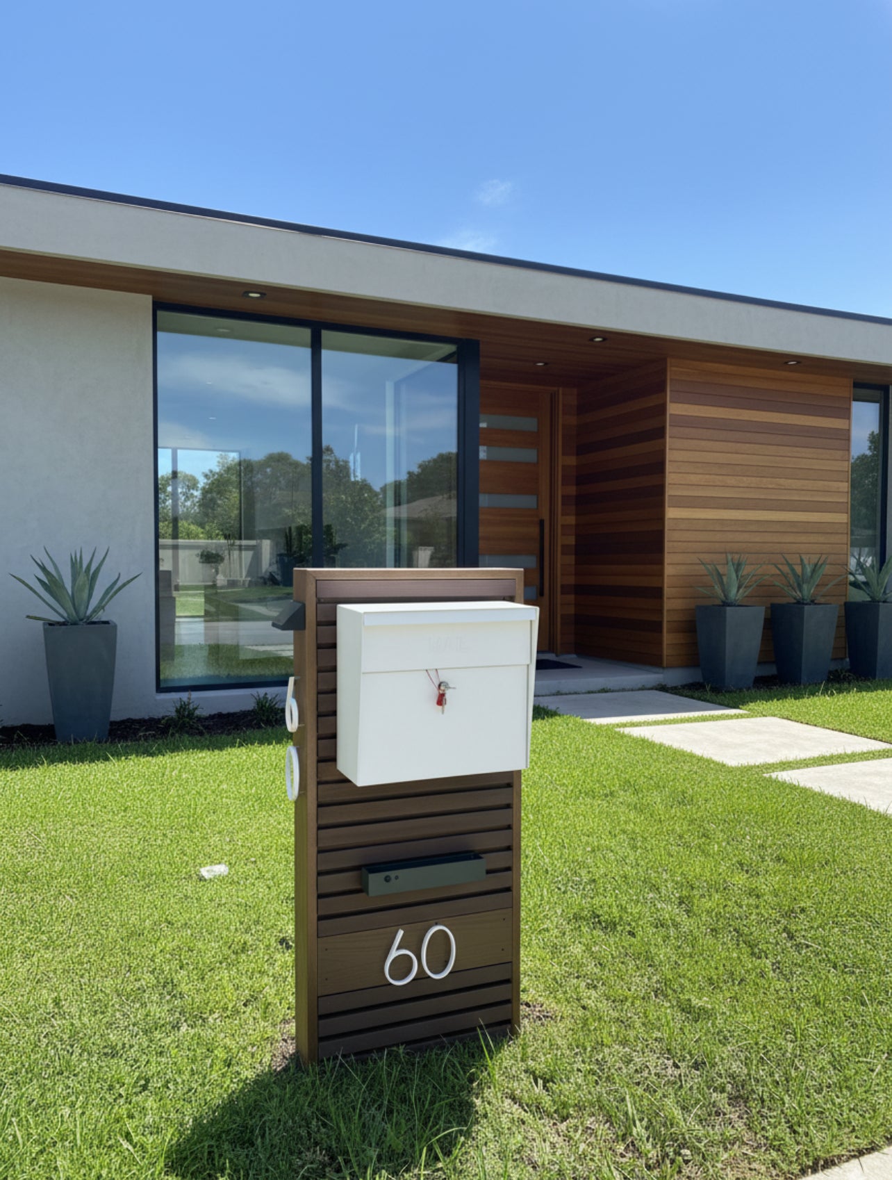KingRoma Luxury Mailbox – Premium Mailbox for Modern Facades (for large letters and envelopes)