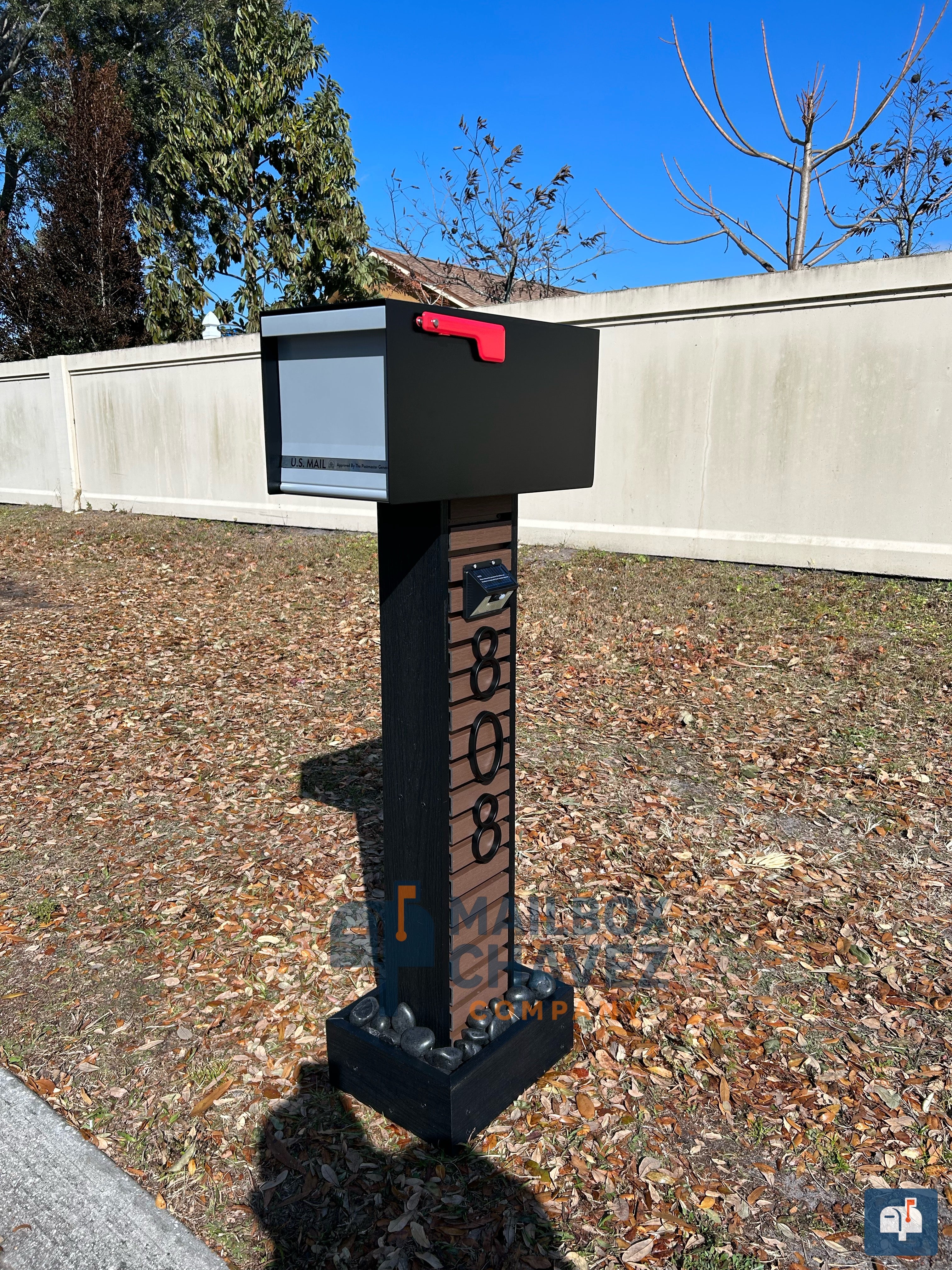 HELIOS personalized mailbox. Modern luxury mailbox