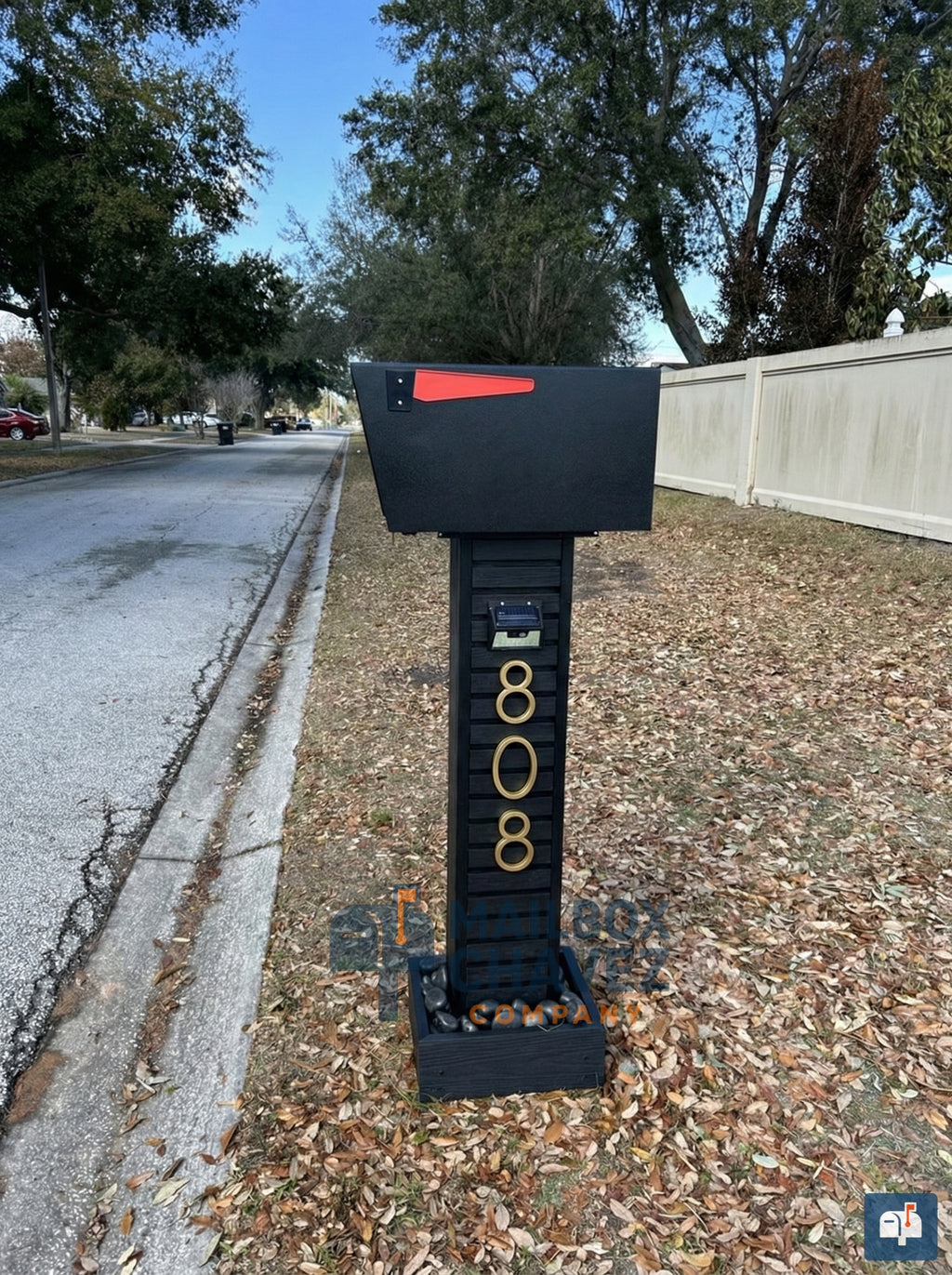 HELIOS personalized mailbox. Modern luxury mailbox
