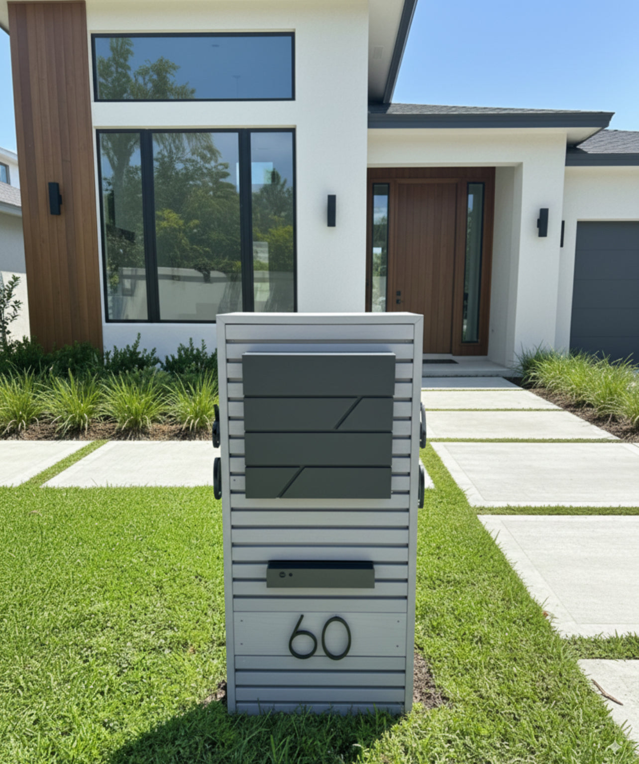 KingRoma Luxury Mailbox – Premium Mailbox for Modern Facades (for large letters and envelopes)