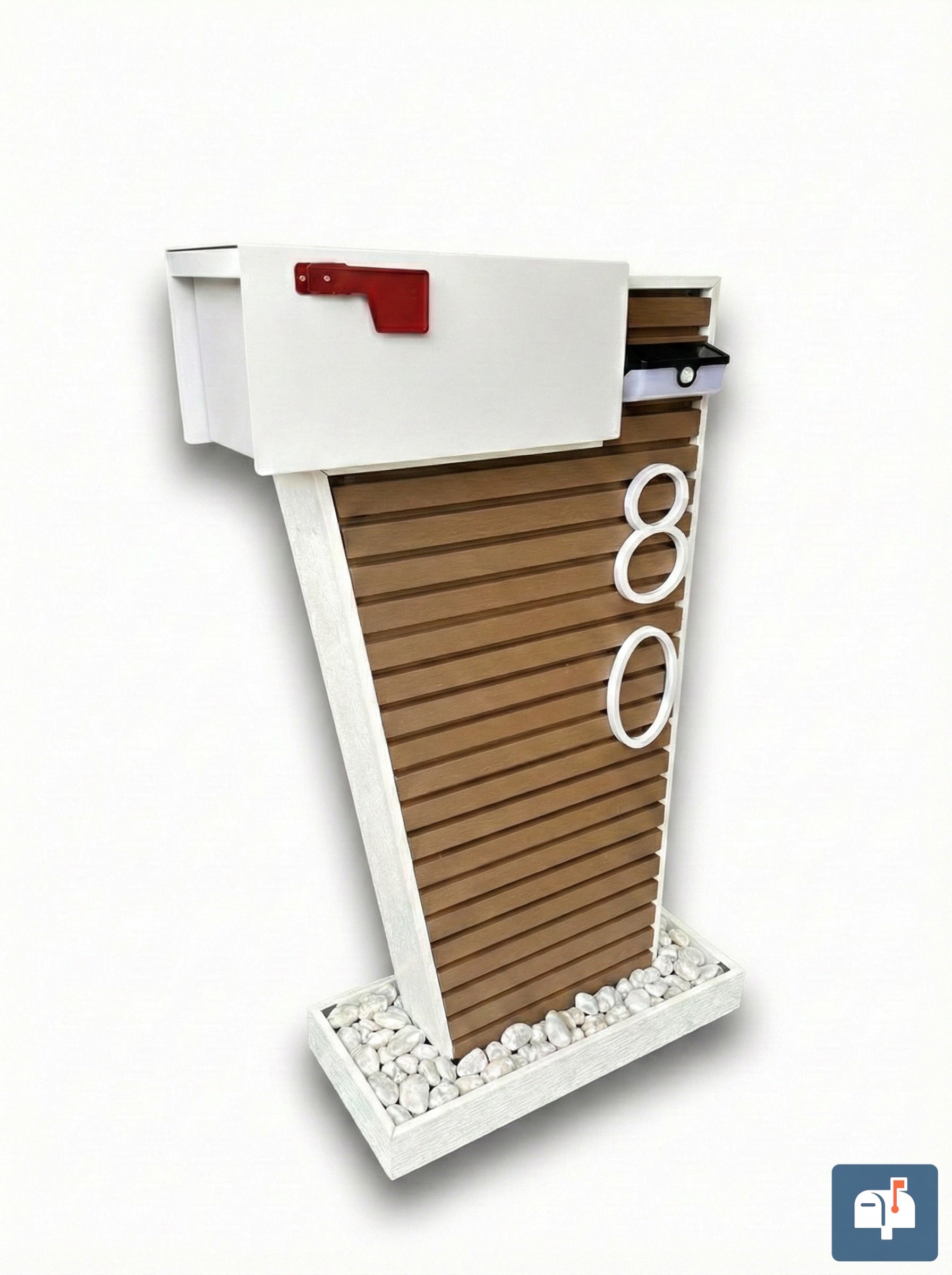 Coliseo Premium Modern Mailbox – Luxury Design with Decorative Panels and Custom Numbers