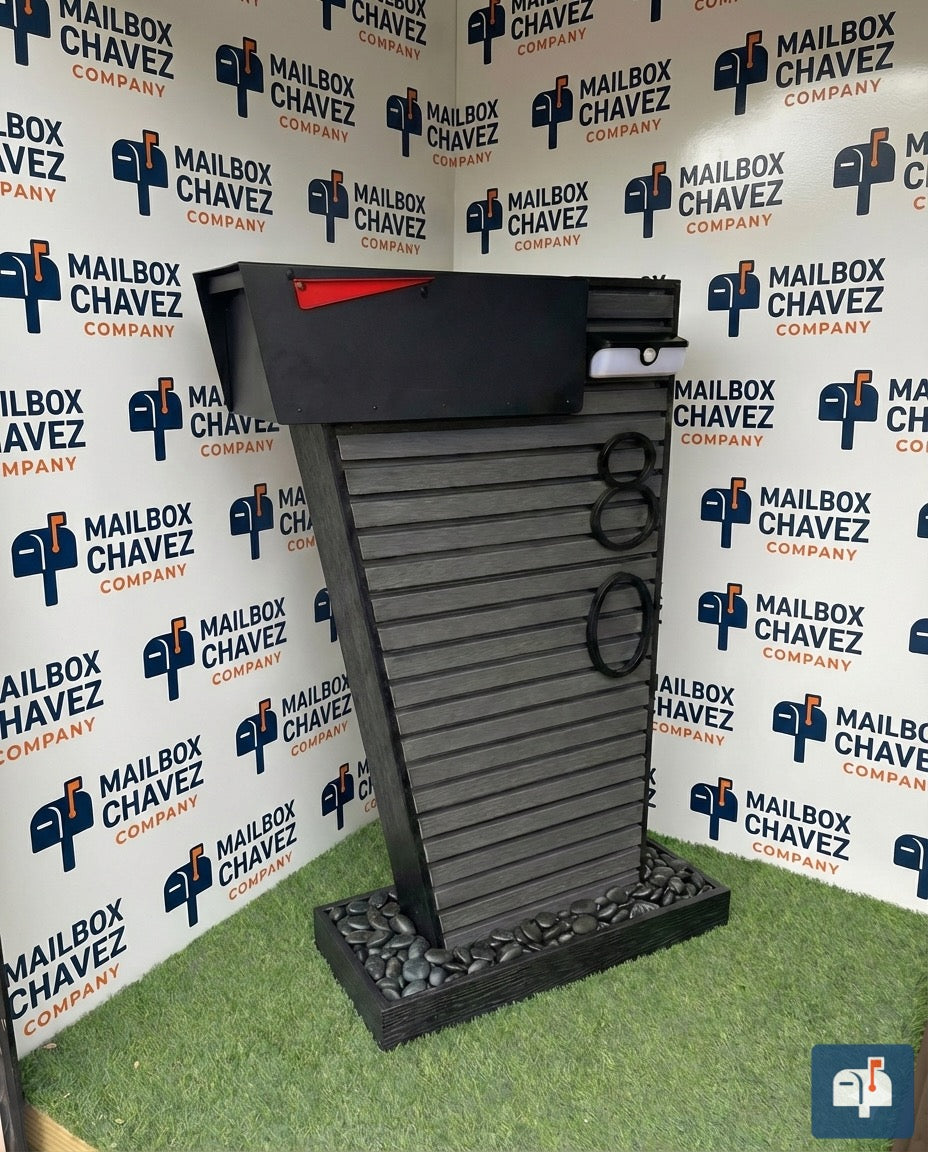 Coliseo Premium Modern Mailbox – Luxury Design with Decorative Panels and Custom Numbers