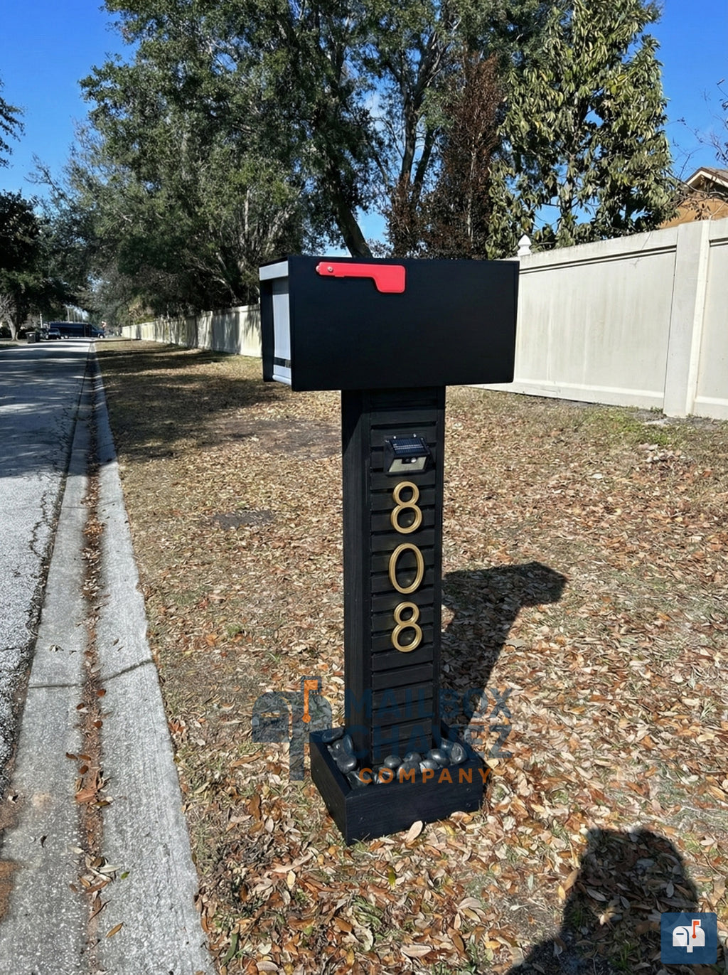 HELIOS personalized mailbox. Modern luxury mailbox