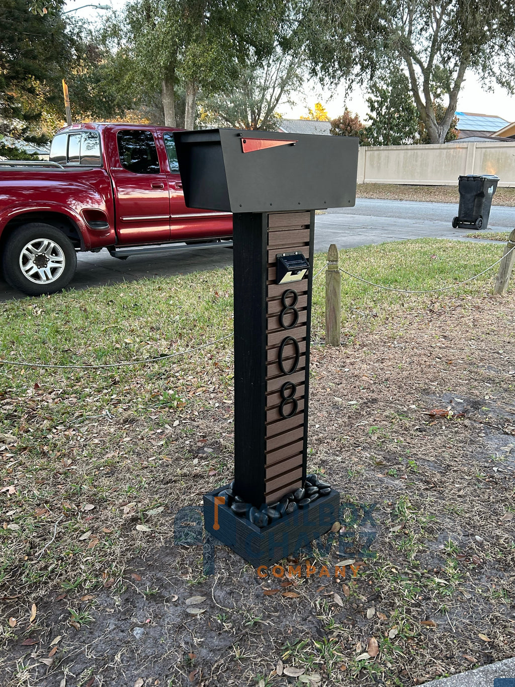 HELIOS personalized mailbox. Modern luxury mailbox