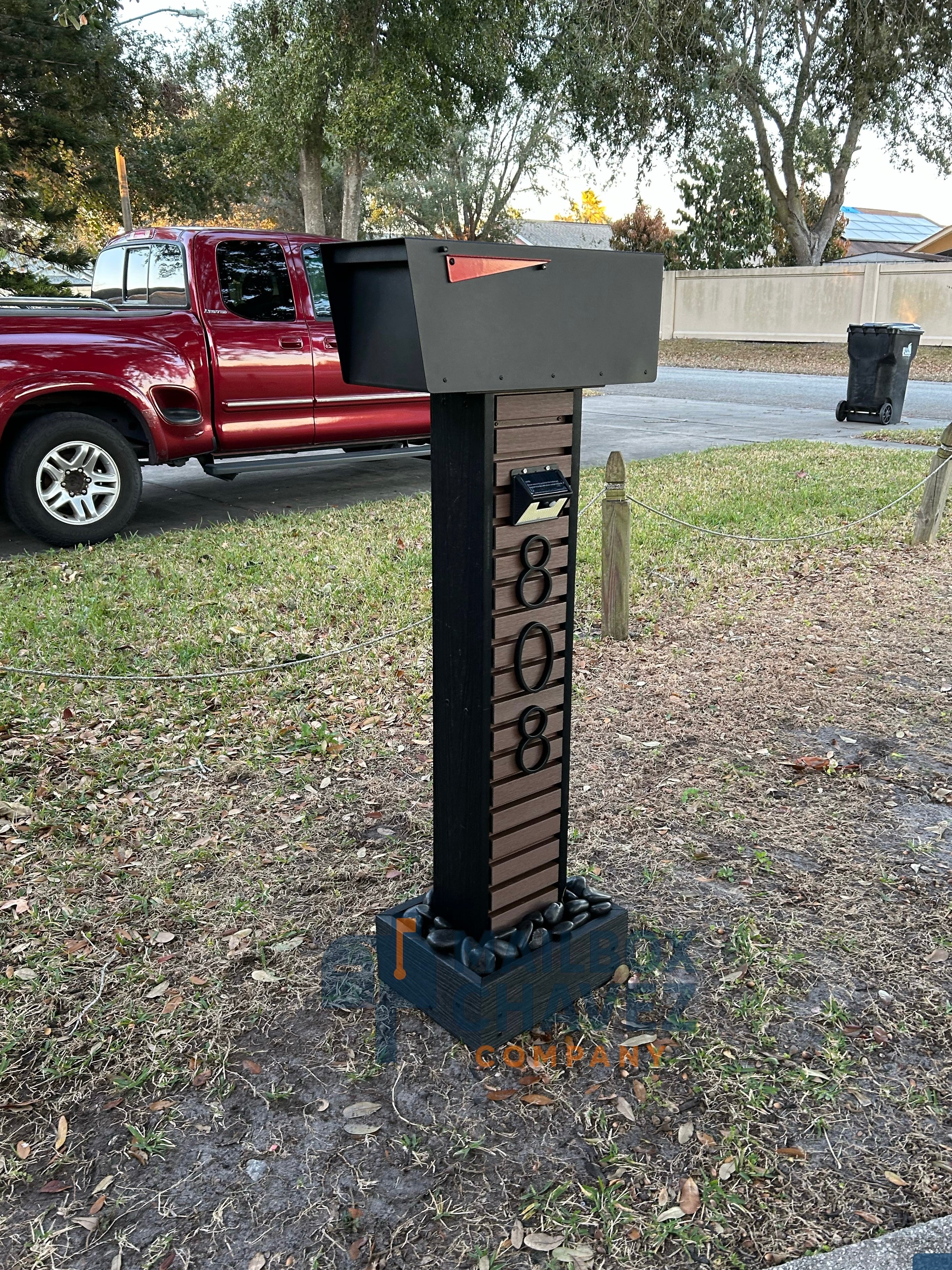 HELIOS personalized mailbox. Modern luxury mailbox