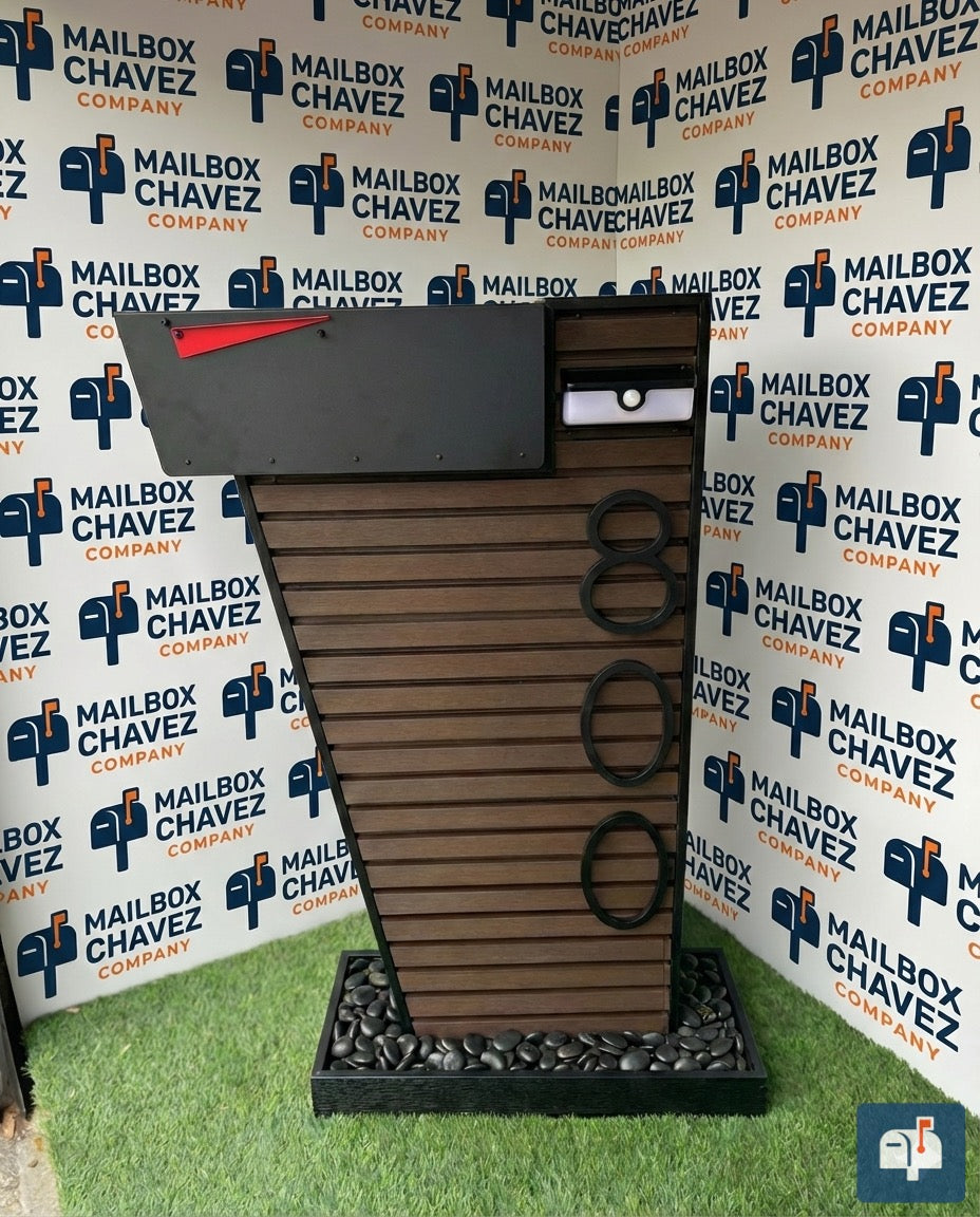 Coliseo Premium Modern Mailbox – Luxury Design with Decorative Panels and Custom Numbers