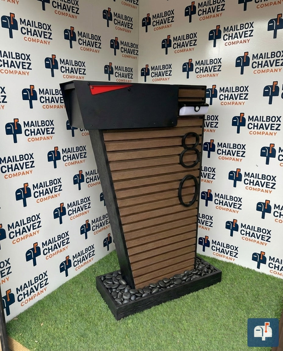 Coliseo Premium Modern Mailbox – Luxury Design with Decorative Panels and Custom Numbers