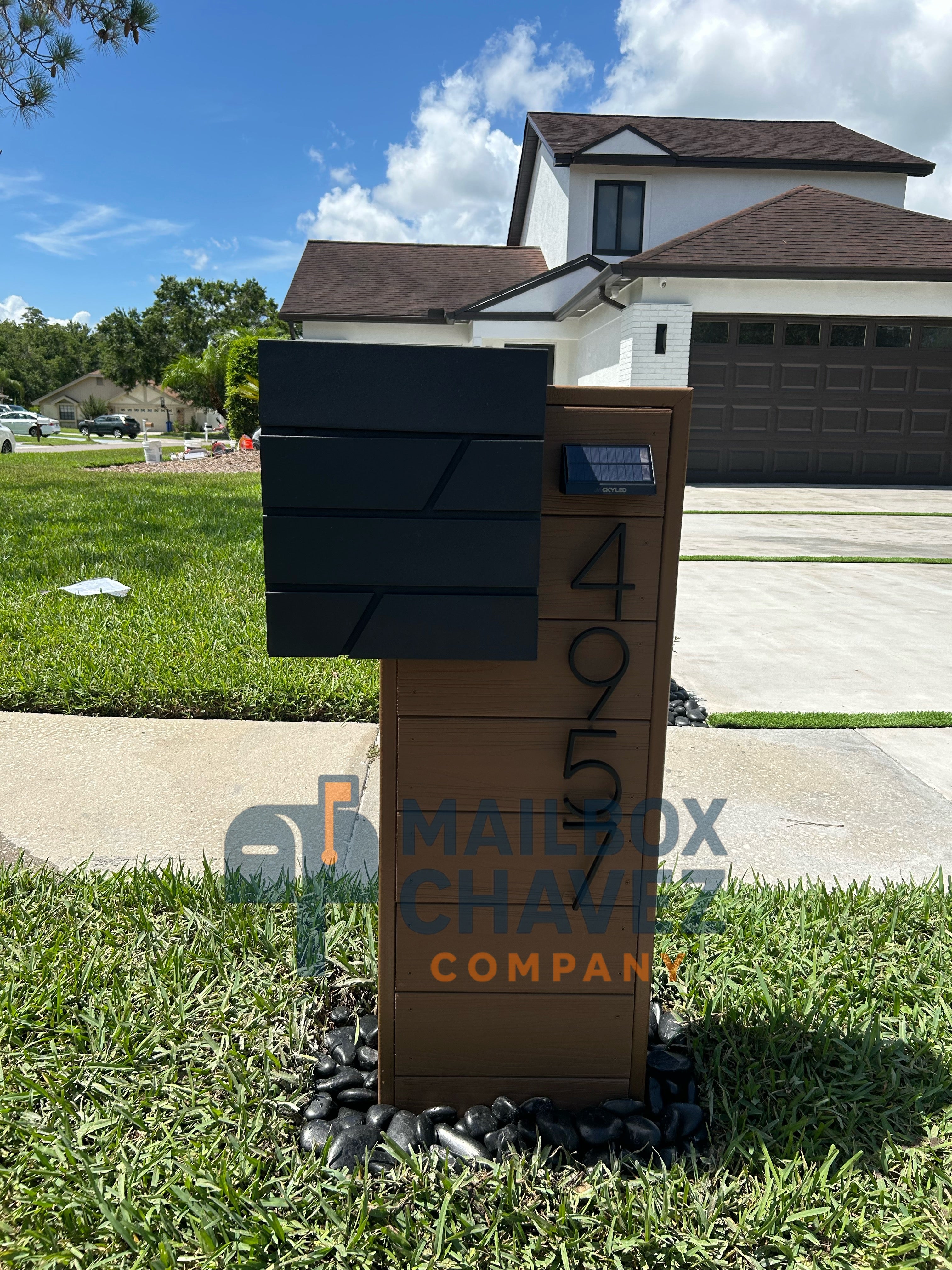 ATENA 5.0 TREX Composite Mailbox with Lock – Premium Modern Design (for large letters and envelopes)