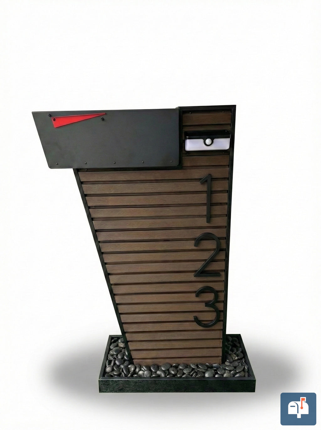 Coliseo Premium Modern Mailbox – Luxury Design with Decorative Panels and Custom Numbers