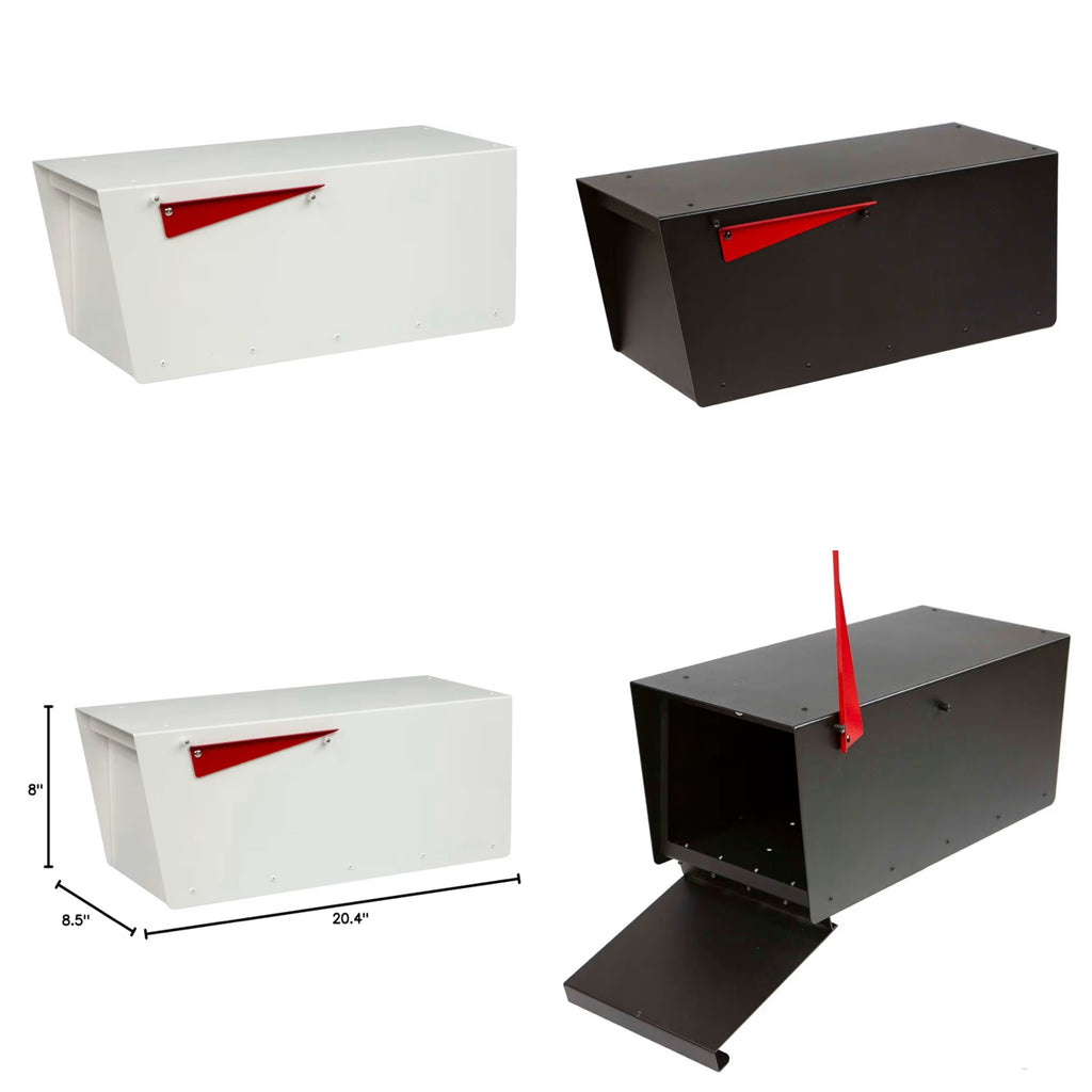 Modern TEBAS mailbox in pine wood