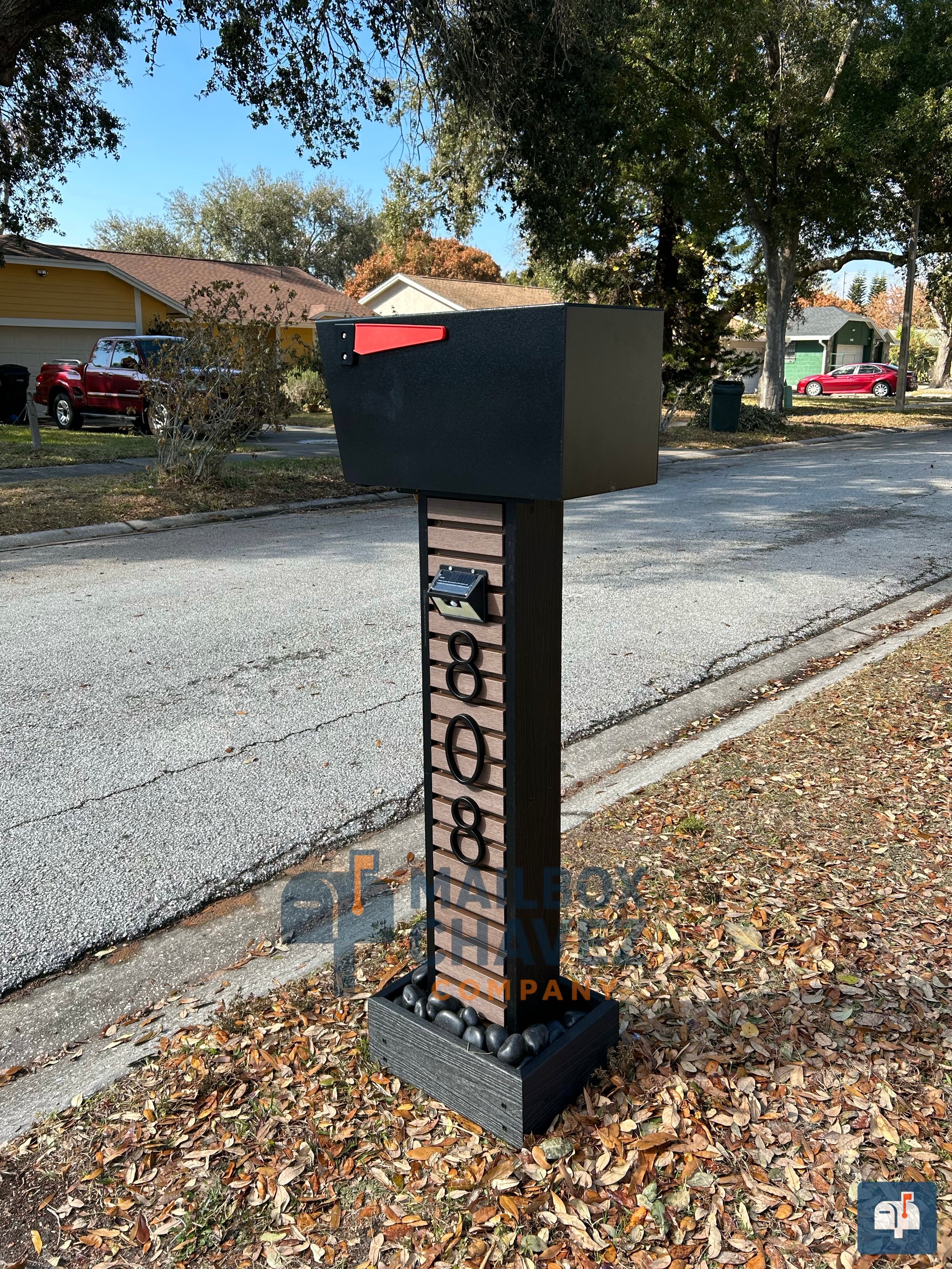 HELIOS personalized mailbox. Modern luxury mailbox