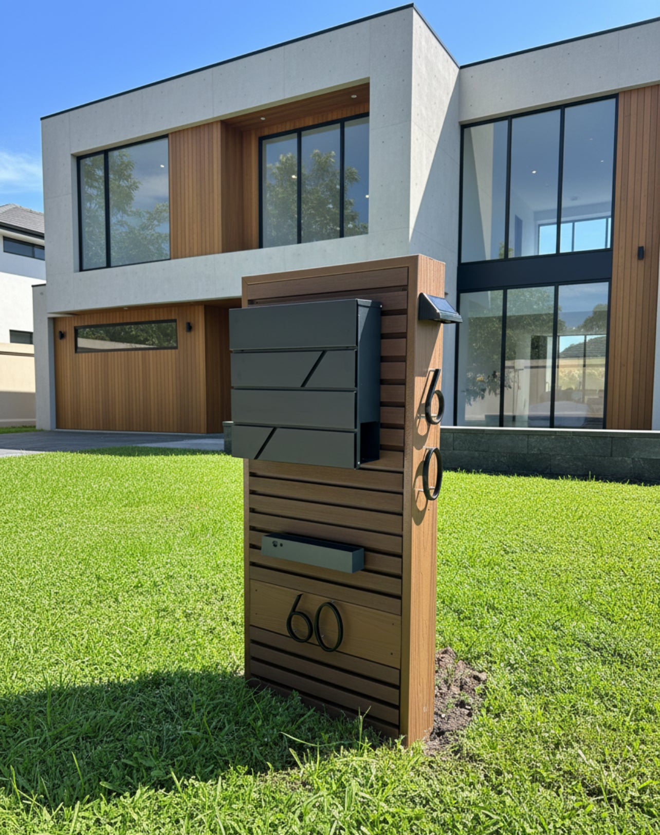 KingRoma Luxury Mailbox – Premium Mailbox for Modern Facades (for large letters and envelopes)