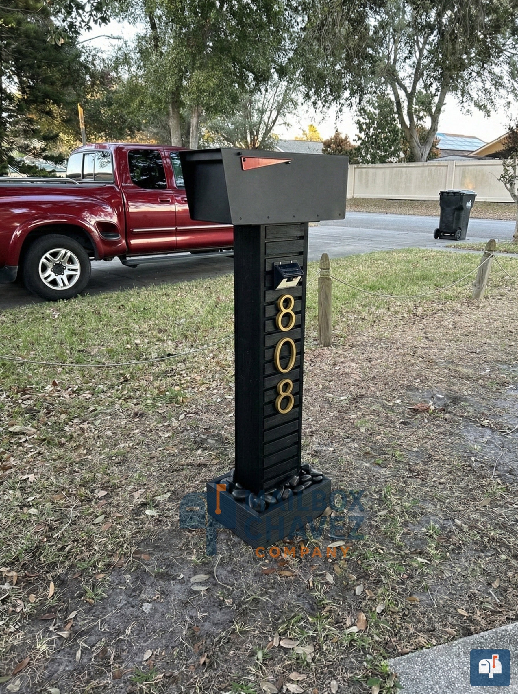 HELIOS personalized mailbox. Modern luxury mailbox