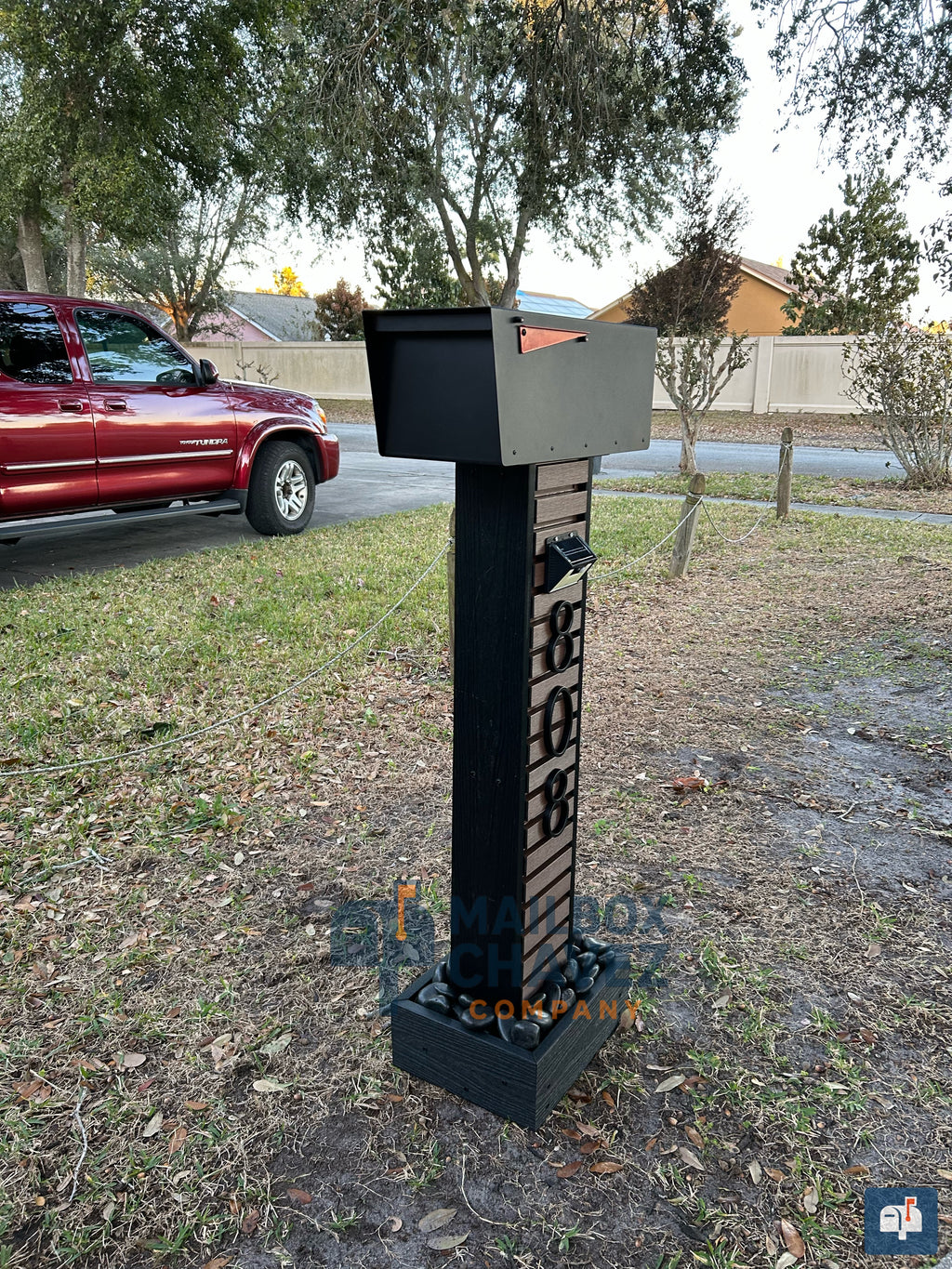 HELIOS personalized mailbox. Modern luxury mailbox